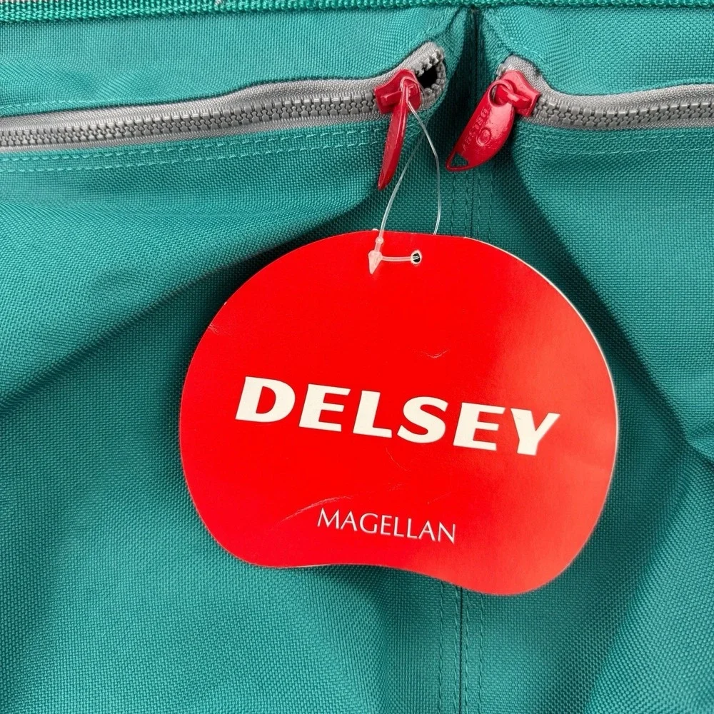Magellan x Delsey Emerald Green Locking Travel Garment Bag NWT 23